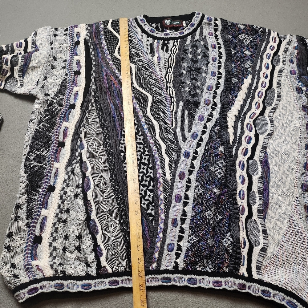 Vintage Tundra Sweater Coogi Style Knit Sweater 2XLT 90s - Picture 13 of 14